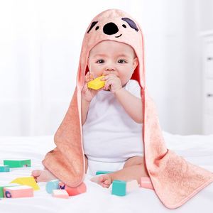 Poncho de Baño de Koala de Dibujos Animados, Toalla con Capucha para Bebés de Algodón Puro con Revestimiento Térmico, Técnica de Tejido para Uso en el Baño - Product Image 1
