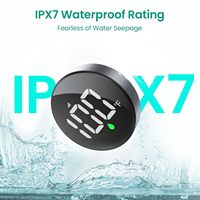 Monitor Suhu Shower 2 in 1, Tahan Air IPX7, Peringatan Warna Real-Time, Monitor Suhu Kamar Mandi dengan Tampilan Berulang untuk Keran Shower