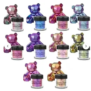 1 Fles Kameleon Kleur Glitter Iriserende Kleuren Shift Glitter Poeder Voor Epoxyhars Halloween Holografische Opaal Ambacht