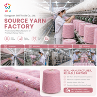 Fil de laine mélangée en chenille écologique d'alpaga coloré et pailleté 3.1NM pour manteau d'hiver lourd style rétro, couleur personnalisée, fourniture directe usine