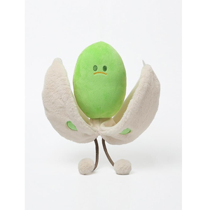 Jouet créatif en peluche amusant en forme de pistache 3D, adorable grain vert avec tissu ouvert, décoration de bureau à domicile pour enfants - Product Image 1