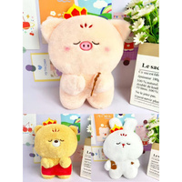 Jouets en peluche pour machine à grue, direct usine, en tissu doux pour bébé, assortiment d'animaux variés, 7 pouces, pour cadeaux de fête d'Halloween