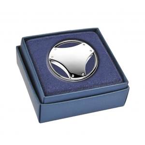 Llavero Metálico con Diseño Circular y Acabado Pulido - Product Image 3