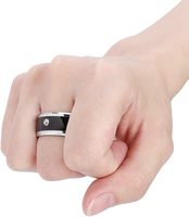 Anneau NFC réglable 13,56 MHz RFID Tesla étanche en acier inoxydable tungstène, porte-clés ISO UHF, communication, paiement, accès