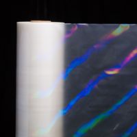 Film laminé thermique laser Film de stratification thermique holographique transparent arc-en-ciel sans soudure