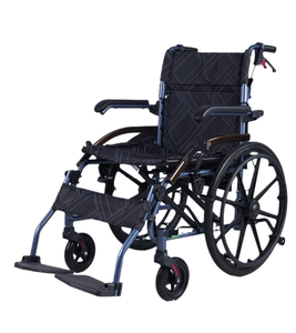 Silla de ruedas manual KS de aleación de aluminio plegable ultraligera para ancianos y personas con discapacidad, ayuda para la movilidad. - Product Image 1