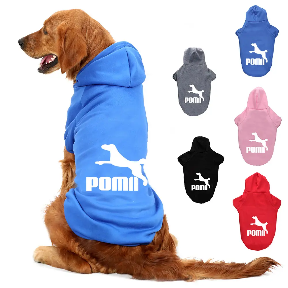 2024 Hot Selling Nieuwe Design Mode Winter Puppy Kleding Katoenen Materiaal Hond Hoodie Huisdier Kleding