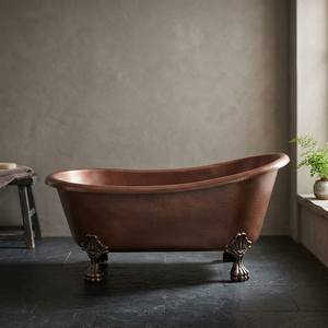 Nueva Llegada: Bañeras Opulentas que Resaltan el Encanto del Cobre, Acabado Níquel Cepillado, Elegancia Ultra Lujosa - I H C - Product Image 1