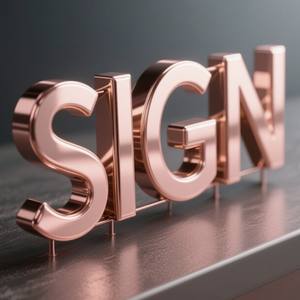 现代玫瑰金3D字母数字金属字母定制颜色和形状钢广告牌室内/室外使用<span class=keywords><strong>3</strong></span>年保修 - Product Image 4