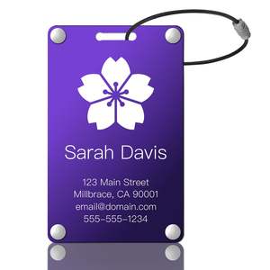 Etiqueta de Equipaje de Aluminio con Logotipo Personalizado, Etiqueta de Viaje de Metal de Lujo para Tarjeta de Embarque, Antipérdida - Product Image 3