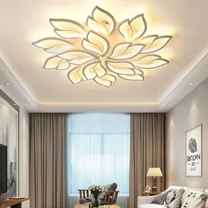 Wohnzimmer Minimalist Atmos phä risches Kristall plastik gehäuse Moderne Leuchten Smart Chandelier Led Decken leuchte Licht für Zuhause