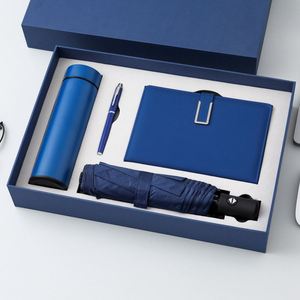 Set de Regalo de Cuaderno Personalizado con Logotipo, Termo, Paraguas y Bolígrafo para Eventos Empresariales y Regalos Promocionales - Product Image 1