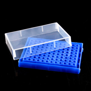 Soporte para tubos de PCR, soporte para tubos de centrífuga, soporte para tubos EP, estante de plástico de doble cara para laboratorio, caja para un solo tubo de PCR, estante de 8 tiras - Product Image 6