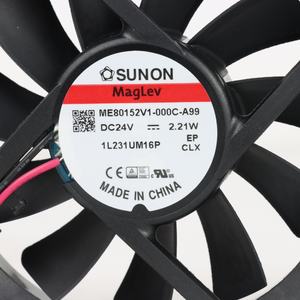 Ventilador Axial SUNON ME80152V1-000C-A99 Eléctrico de Plástico OEM/ODM 80x80x15mm 24VDC 92mA 2.21W 3000RPM 37.0CFM con Rodamiento de Vapor para Gabinete - Product Image 6