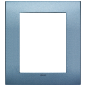Vimar Classic 8M Matt Blue Plate 18.5 Cm For <b>Plugs</b> And <b>Sockets</b> - Product Image 1
