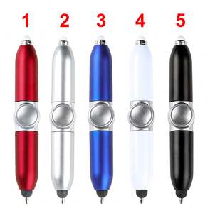 Stylo Bille Rotatif Multifonction 3-en-1 en Plastique Personnalisé avec Logo Imprimé, Mini LED Anti-Stress et Stylet Intégré - Product Image 6