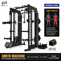 Machine Smith multifonctionnelle avec double câble croisé, pile de poids et rouleau pour les jambes – Équipement de fitness commercial pour salle de sport