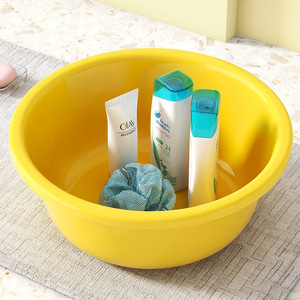 Bañera de Plástico Amarilla Grande, Recta, Multifuncional y Portátil para Bebés, para Uso en el Inodoro - Product Image 1