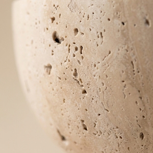 Ciotola su Piedistallo in <span class=keywords><strong>Travertino</strong></span> Naturale Intagliata, Ciotola Decorativa per Arredamento d'Interni - Product Image 4