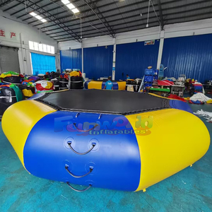 Trampolines acuáticos inflables redondos de calidad comercial para uso comercial y brincolines acuáticos inflables. - Product Image 5