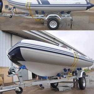 Customized 4 Meter 5.5Meter <b>Yacht</b> Trailer Rubber Raft Inflatable Boat Aluminum Lure Trailer Fiber Reinforced Plastic - Product Image 3
