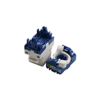 Haute qualité 180 degrés blanc D-RJ45 rotatif Cat5e/Cat6 UTP modulaire femelle connecteurs connecteur accessoires connecteur accessoire
