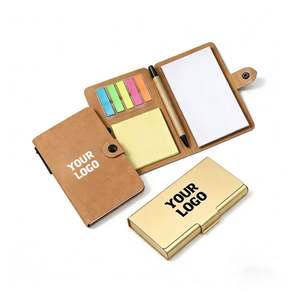 Custom Logo Kraft Notebook with Pen Wholesale Printed <b>Sticky</b> <b>Note</b> Pads <b>Sticky</b> Memo <b>Notes</b> Office Stationery Business Promo Gift - Product Image 1