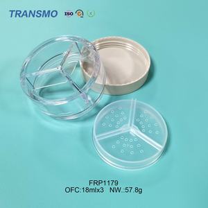 Estuche para Polvo Fijador de Maquillaje, Estuche para Polvo Suelto de 3 Colores, Estuche Compacto para Polvo Compacto - Product Image 4