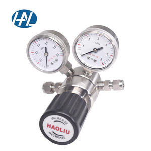 Paslanmaz çelik pnömatik gaz regülatörü ölçer ve basınç düşürücü vana ile düşük ve yüksek basınçlı oksijen hava helyum - Product Image 4