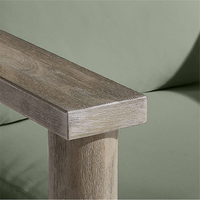 Chaise en teck pour terrasse de jardin, tables et chaises en teck imperméables et résistantes au soleil, ensemble de meubles d'extérieur pour patio, chaise en teck pour hôtel en bord de mer