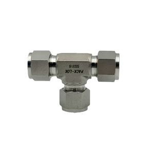 Vente directe d'usine, raccord en <span class=keywords><strong>T</strong></span> à trois voies de haute qualité en acier inoxydable SS316 de 12 mm pour les applications pétrochimiques et gazières - Product Image 2