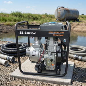 Pompe à eau SS SAMSON de la meilleure qualité avec moteur diesel, pompe à eau à essence, moteur diesel - Product Image 3