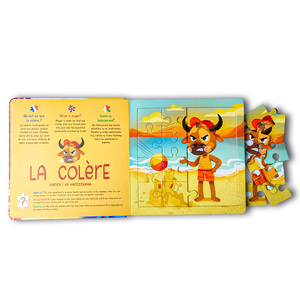 Services d'édition personnalisés à <span class=keywords><strong>la</strong></span> demande d'usine, livre de puzzles pour l'éducation des enfants - Product Image 2