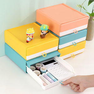 Phụ kiện văn phòng nhựa tổ chức bảo vệ cáp lưu trữ hộp điện thoại văn phòng phẩm thủ môn bàn bàn sạch ngăn kéo - Product Image 1