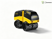 Compacteur de sol télécommandé d'occasion BOMAG BMP8500 1,5 tonne avec moteur Kubota, pompe et roulement, norme EPA EURO 5, puissance 18 kW