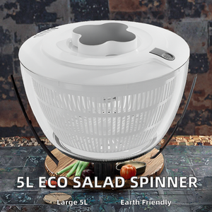 <span class=keywords><strong>Escurridor</strong></span> de Verduras y Frutas Ecológico de PP de 5L, <span class=keywords><strong>Escurridor</strong></span>, Colador, Lavador, Tazón para Preparar Ensaladas, Apto para Lavavajillas - Product Image 2