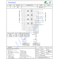 Enchufe hembra de Ethernet de la serie de conector vertical RJ45, sin conectores magnéticos, de la serie 1 a 2