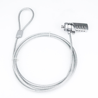 Cable de Hardware de seguridad antirrobo Universal de aleación de Zinc, combinación de ordenador, candado para ordenador portátil