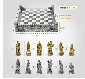 Olyresin/in esin nncient Oman 3D Hess ooard ame et, Lass oard Lass, y hecho - Product Image 2