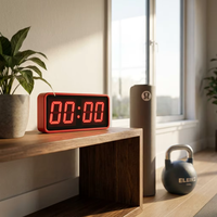 Chronomètre électronique à LED laser, affichage haute visibilité à 4 chiffres, 3 pouces, simple face