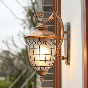 Super Bright Traditional Outdoor Wall Lamp Iron Body Tempered Glass <b>Diffuser</b> Waterproof <b>LED</b> <b>Light</b> Garden Use 20 Degrees Beam - Product Image 6