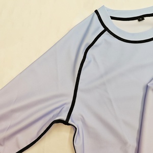 Maillot de bain à manches longues UPF 50 pour femme, chemise de compression, protection solaire sublimée, dégradé de couleurs, rashguards - Product Image 5