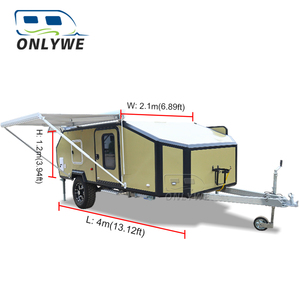 Onlywe thiết kế mới Caravan Trailer Caravan Trailer du lịch Trailer cắm trại với phòng tắm Vua Kích thước off road Camper Trailer - Product Image 3