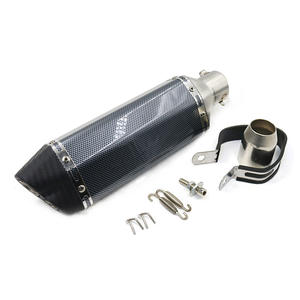 Pot d'échappement de moto de 51 mm, modification du silencieux d'échappement de motocross pour FZ6 CBR250 CB600 <span class=keywords><strong>MT07</strong></span> ATV <span class=keywords><strong>125</strong></span> Dirt Pit Bike - Product Image 1