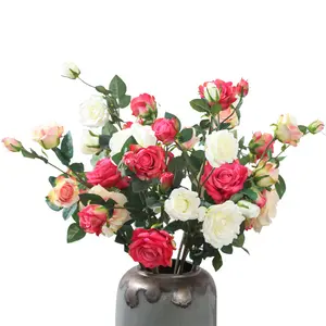 厂家直销供应厄瓜多尔玫瑰人造玫瑰供应商家居装饰自然触摸