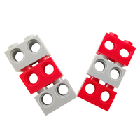 Briques ABS 1X2 avec trous bricolage enfants jouets petites particules plastique éducatif moc jouet No.32000