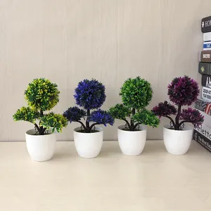 Plantes artificielles en plastique pour la décoration intérieure, bonsaïs miniatures, vente directe usine pour mariages, avantage matériau. - Product Image 6
