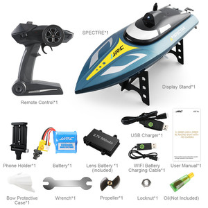 JJRC-<span class=keywords><strong>barco</strong></span> teledirigido S4 Ghost, 2020G, 25 km/h, 2,4 P, HD, cámara, WIFI, FPV, App de Control, bote de carreras de alta velocidad VS S3, novedad de 720 - Product Image 6