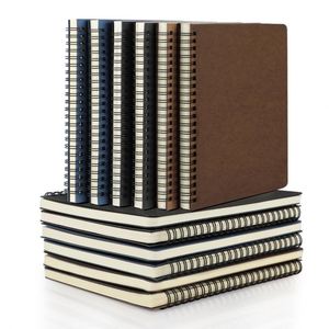 Eco-friendly <b>A5</b>/B6 Thick Kraft Paper Hard Cover <b>Notepad</b> Notebook Portable Diary with Two Colors Low MOQ and Competitive Price - Product Image 3