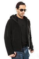 Veste tactique d'extérieur pour homme, coupe-vent en polaire camouflage avec fermeture éclair, à capuche, pull-over coupe-vent en laine, grande taille, en peau de mouton